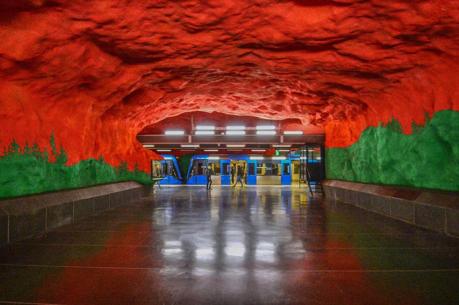 Estocolmo, metro de Estocolmo, museo