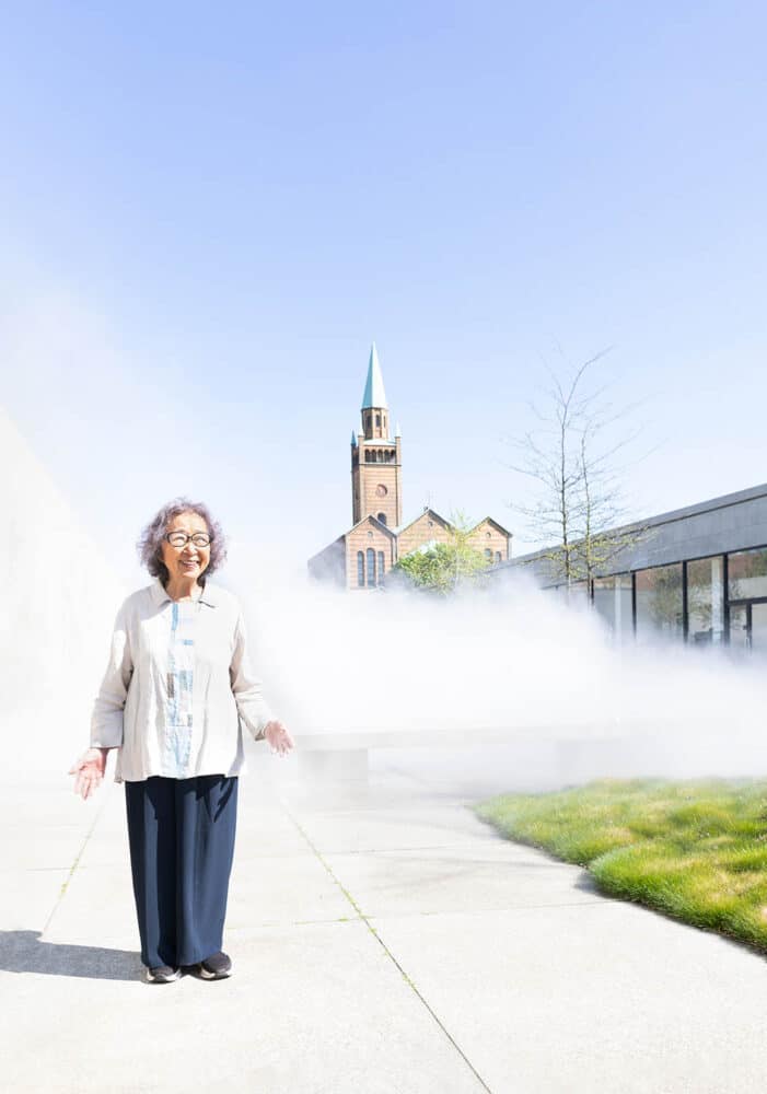 Fog Sculptur. Fujiko Nakaya. Neue Nationalgalerie Berlin