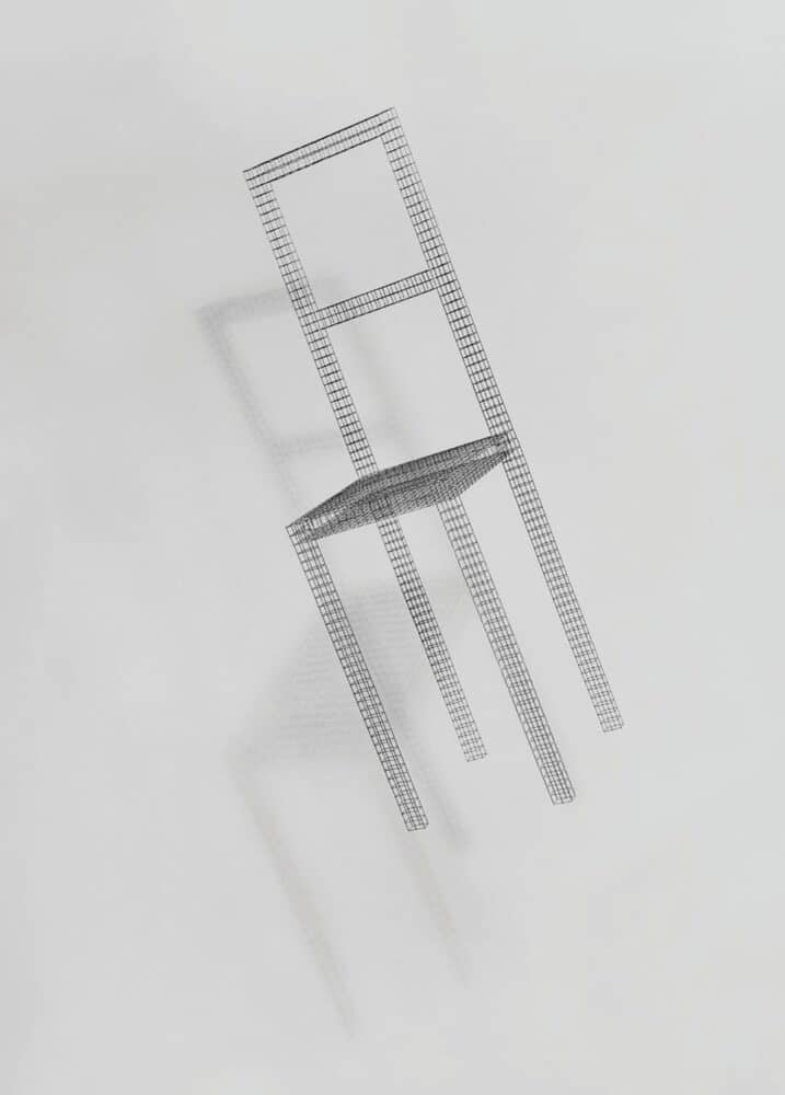 Hanging Chair (Freud). Robert Wilson. © Cortesía RW Work Ltd. and the Robert Wilson Arts Foundation