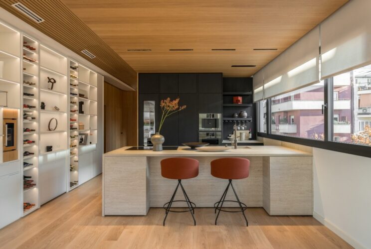 cocina abierta a salón