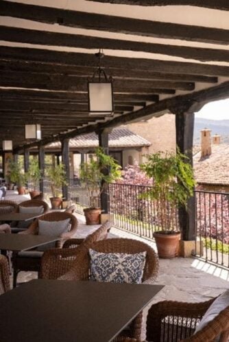 terraza del Parador de Sos del Rey Católico